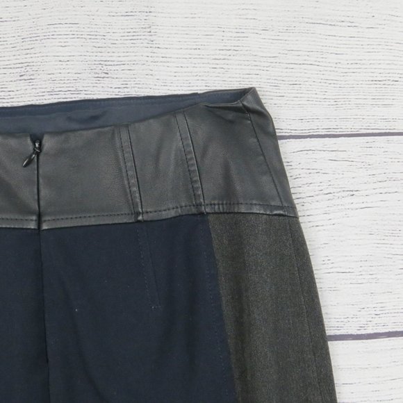 Express Navy and Gray Pencil Skirt - Picture 5 of 9